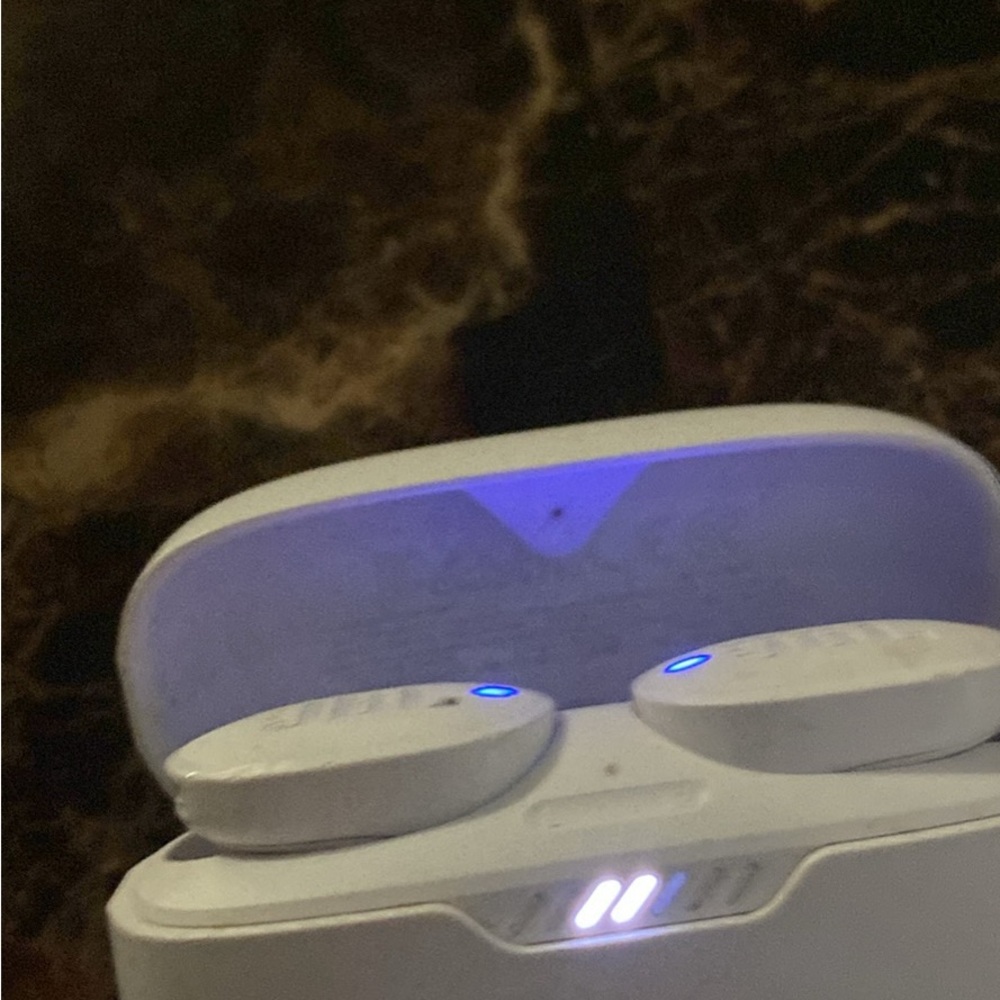 White jbl earbuds
